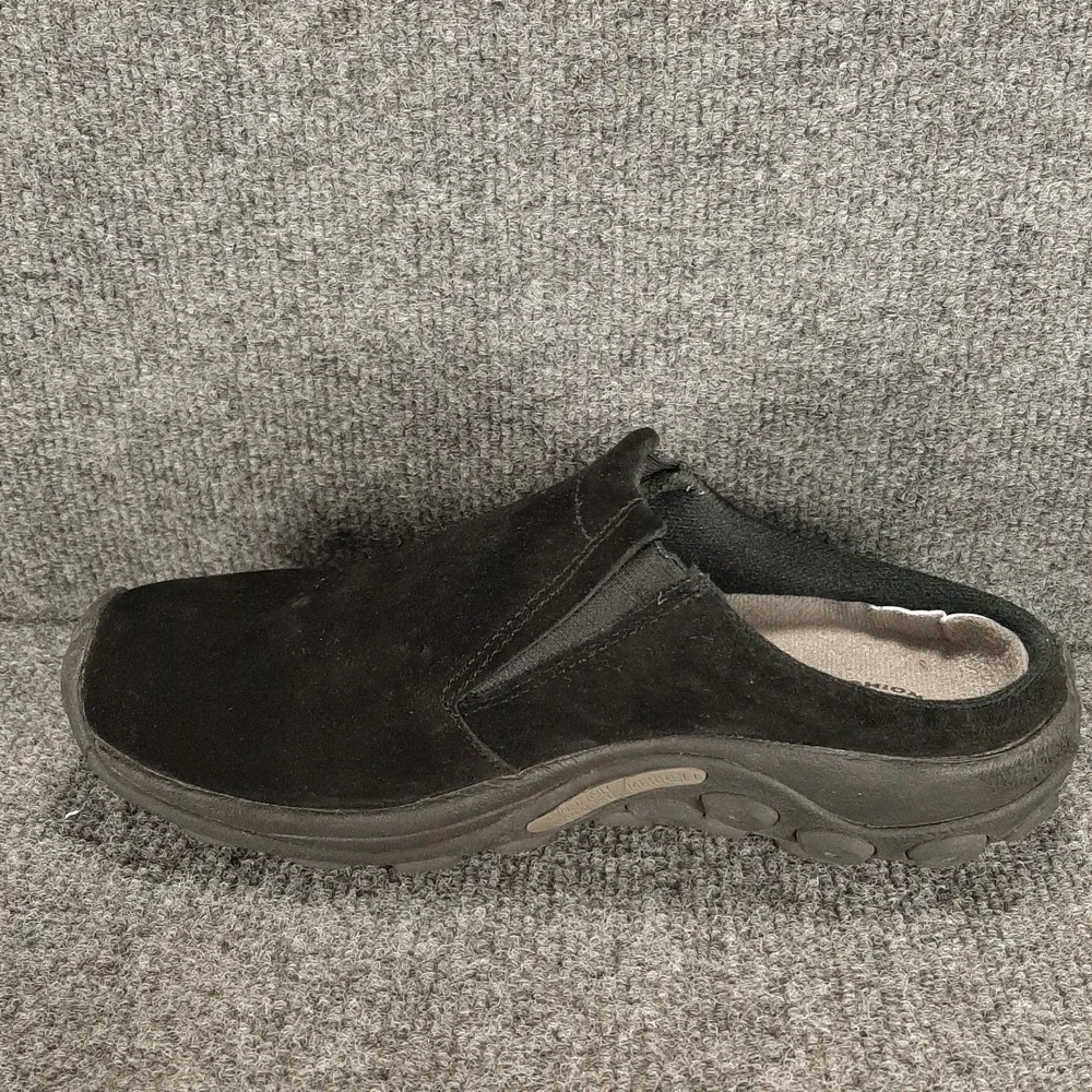 Merrell Jungle Moc Shoes Mens Size 8 Black Suede Slip On Comfort Walking Casual
